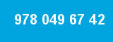 978 049 67 42 978 049 67 42